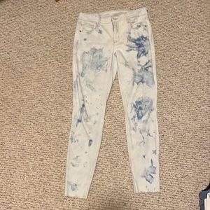 Tie dye jeans